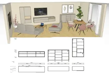 Wohnraumplanung in 3D